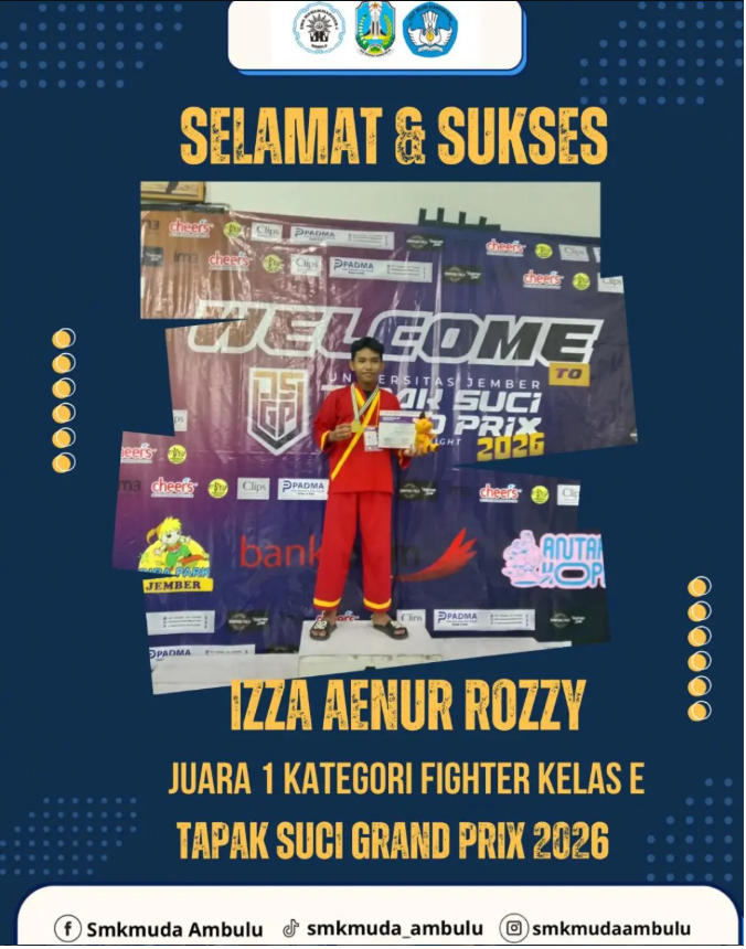 Siswa SMK Muda Ambulu Juara 1 Pencak Silat antar pelajar se-Indonesia